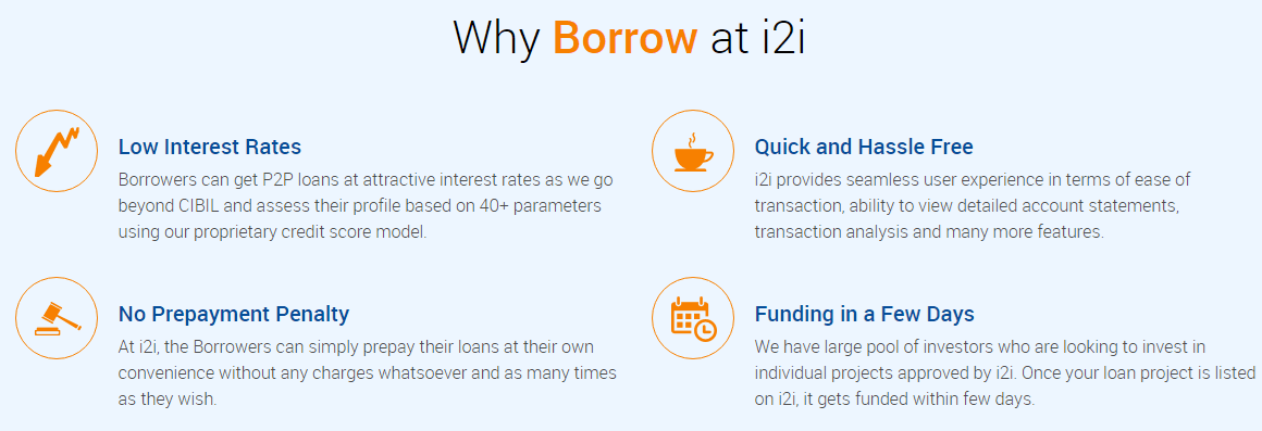 Why should one borrow at I2I?